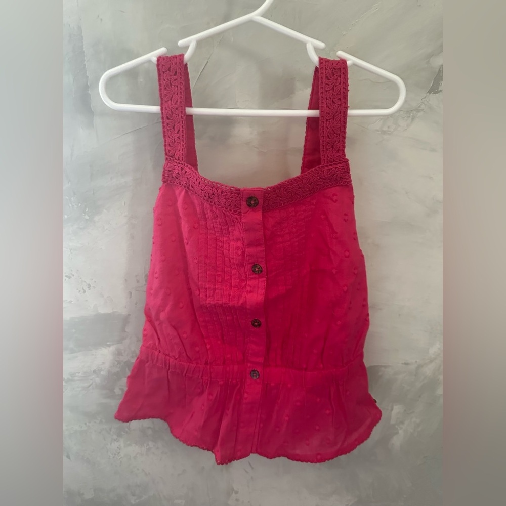 Scotch Shrunk Fun Fuchsia Sleeveless Top